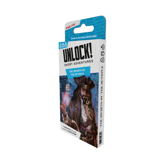  Space Cowboys Unlock! Short Adventures 6: The Secrets of The  Octopus - Immersive Escape Room Card Game for Kids and Adults, Ages 10+,  1-6 Players, 45 Minute Playtime, Made : Toys & Games