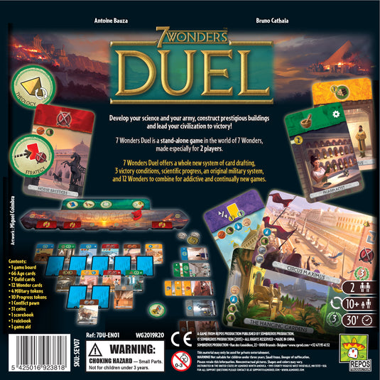 7 Wonders Duel Board Game for Two Players Asmodee USA 7 Wonders Duel Board Game for Two Players Asmodee USA