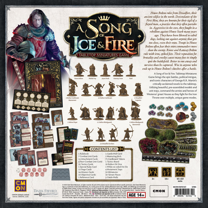 A Song Of Ice Fire Tabletop Miniatures Game Bolton Starter Set a-song-of-ice-fire-tabletop-miniatures-game-bolton-starter-set
