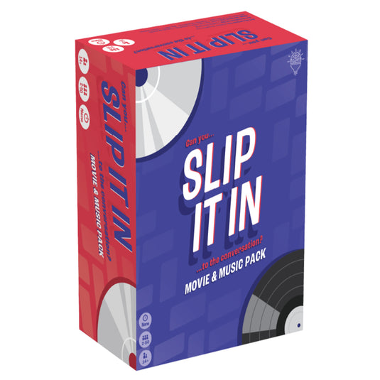 Slip It In: Movie & Music Pack - Front of box with images of records and dvds. 
