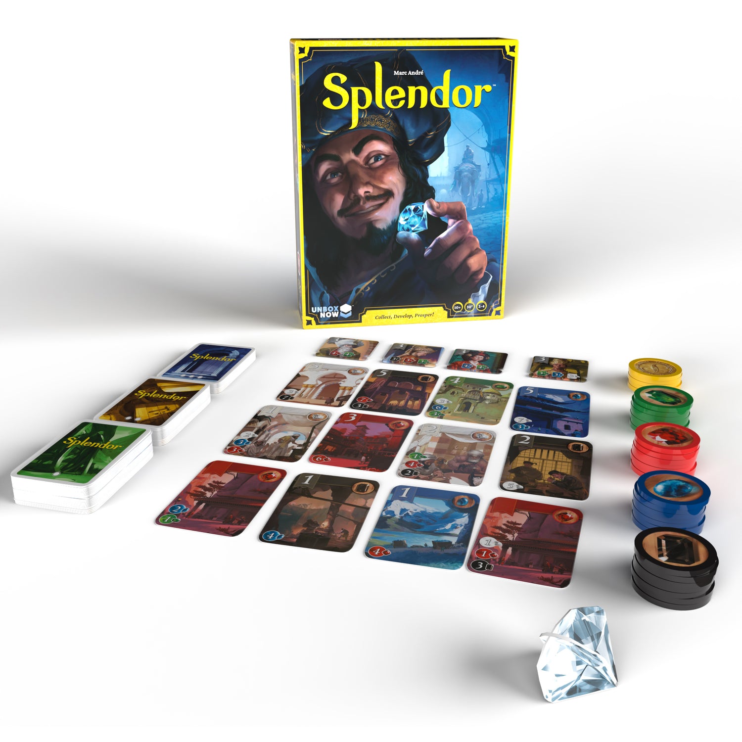 Splendor Board Game - Strategy Game for Prestigious Gems – Asmodee ...
