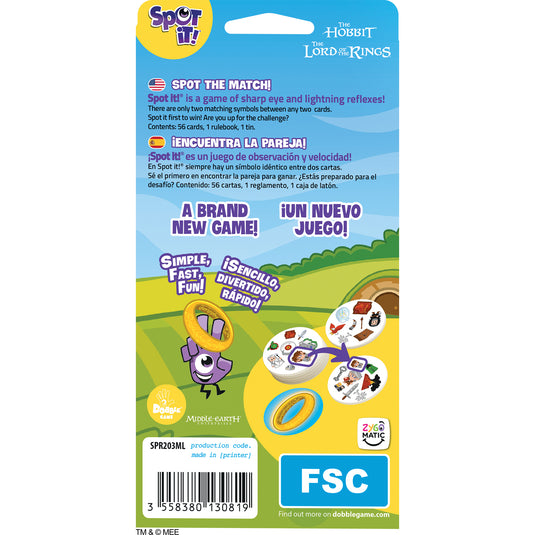 Spot It! The Lord of the Rings (Eco Blister)