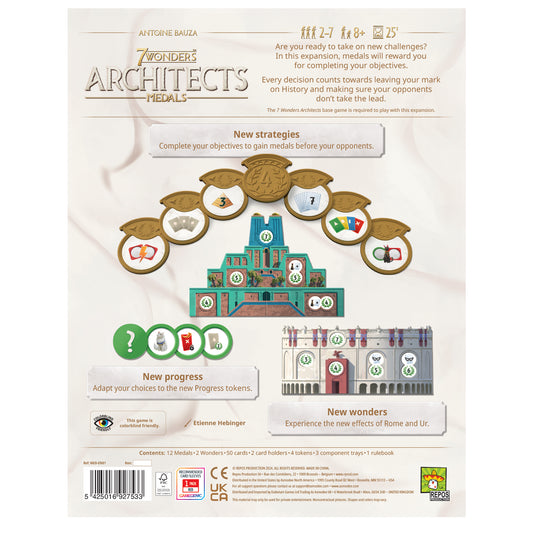 7 Wonders Architects Medals EXPANSION New Strategies Await Asmodee 7 wonders architects medals expansion new strategies await asmodee