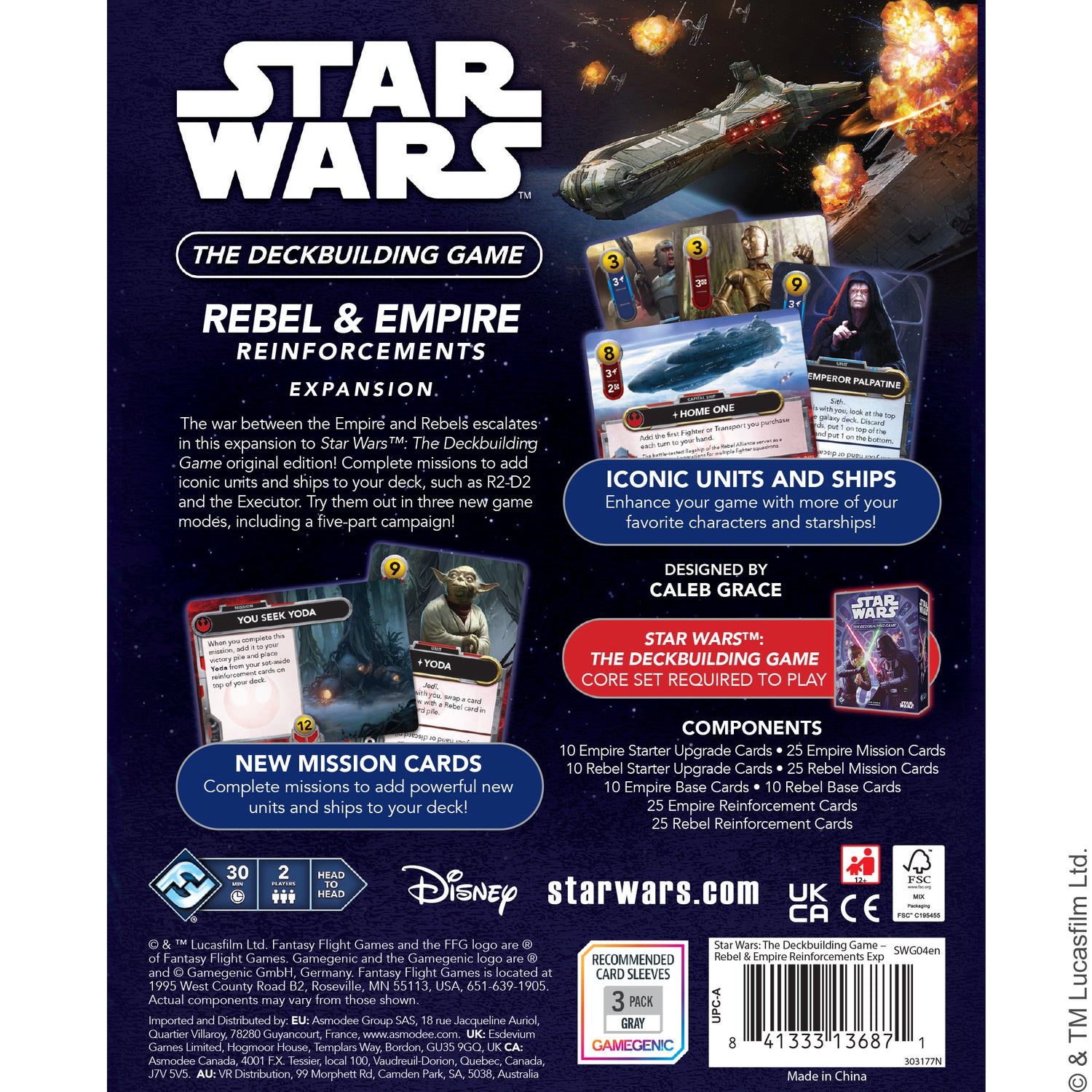 Star Wars: The Deckbuilding Game – Rebel & Empire Reinforcements Expan ...