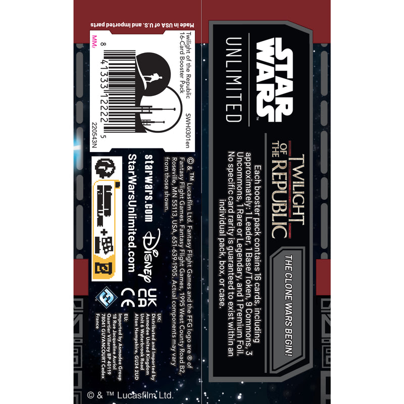 Star Wars: Unlimited Twilight of the Republic: Booster Display Asmodee USA Star Wars: Unlimited Twilight of the Republic: Booster Display Asmodee USA