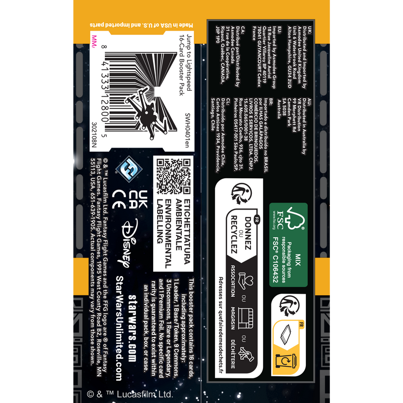 jump to lightspeed booster box Star Wars: Unlimited – Jump to Lightspeed: Booster Display – Asmodee USA