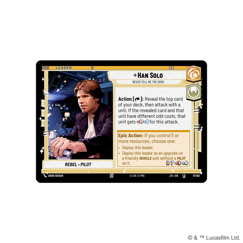 Load image into Gallery viewer, Star Wars: Unlimited – Jump to Lightspeed Spotlight Deck: Han Solo
