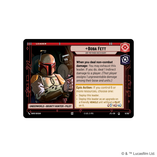 Star Wars: Unlimited – Jump to Lightspeed Spotlight Deck: Boba Fett