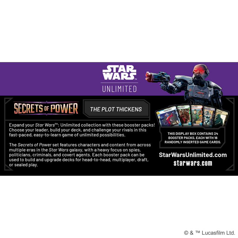 Star Wars: Unlimited - Secrets of Power: Booster Display – Asmodee USA Star Wars: Unlimited - Secrets of Power: Booster Display – Asmodee USA