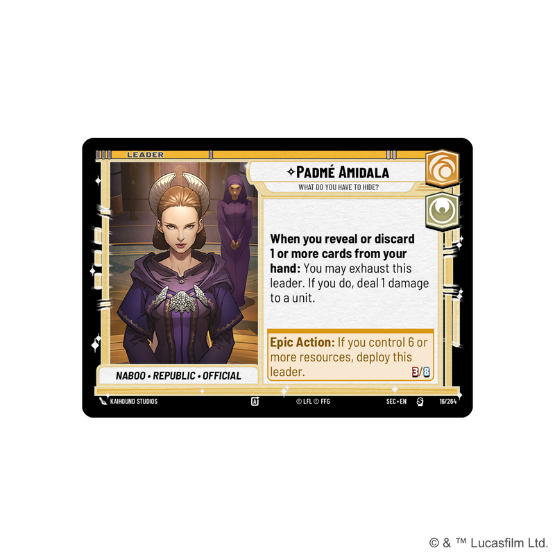 Load image into Gallery viewer, Star Wars: Unlimited - Secrets of Power: Spotlight Deck: Padme Amidala
