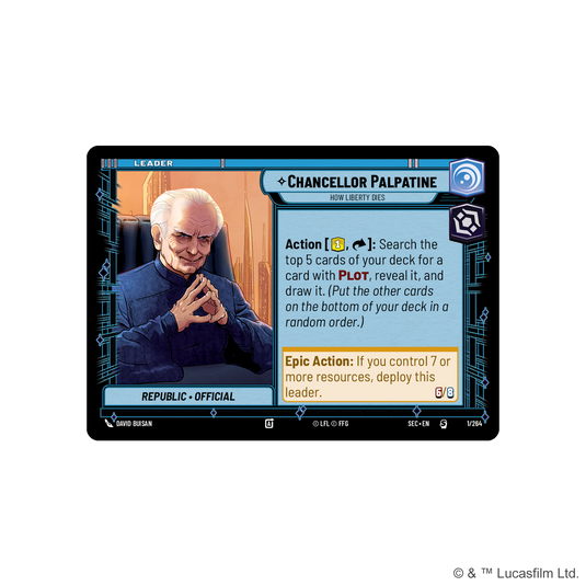 Star Wars: Unlimited - Secrets of Power: Spotlight Deck: Chancellor Palpatine