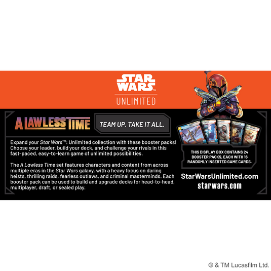 Star Wars: Unlimited - A Lawless Time: Booster Display overview