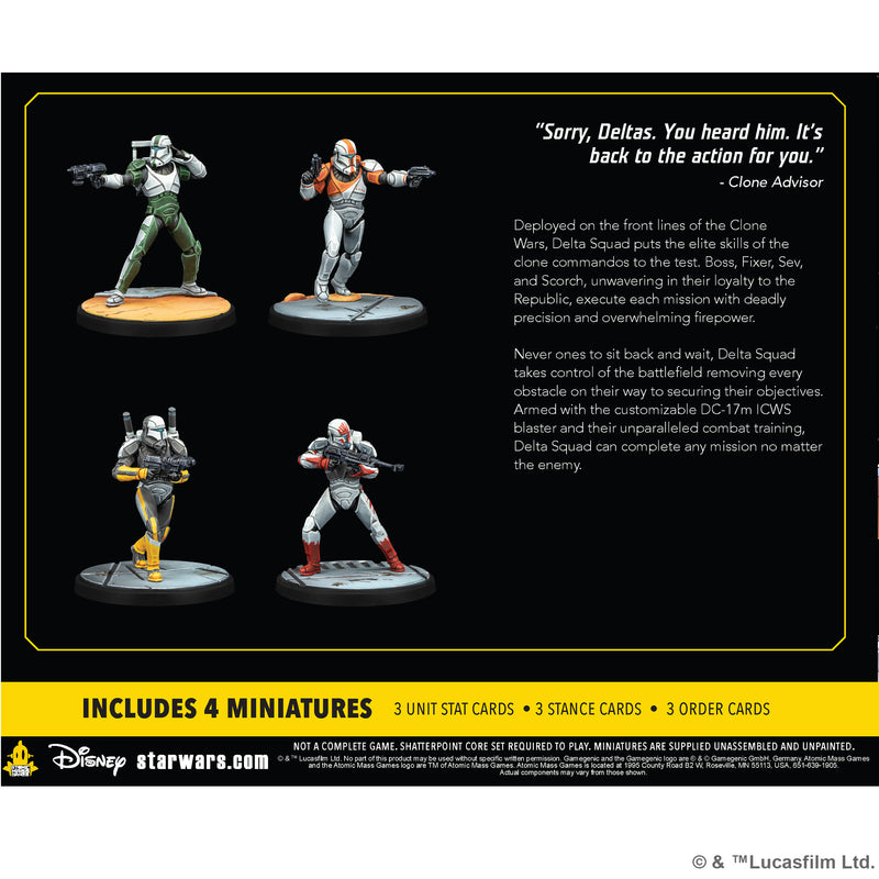 Load image into Gallery viewer, Star Wars: Shatterpoint - Delta Squad, Form Up Squad Pack
