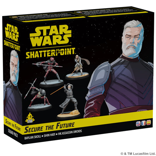 Star Wars: Shatterpoint - Secure the Future Squad Pack - front of box featuring art of Baylan Skoll