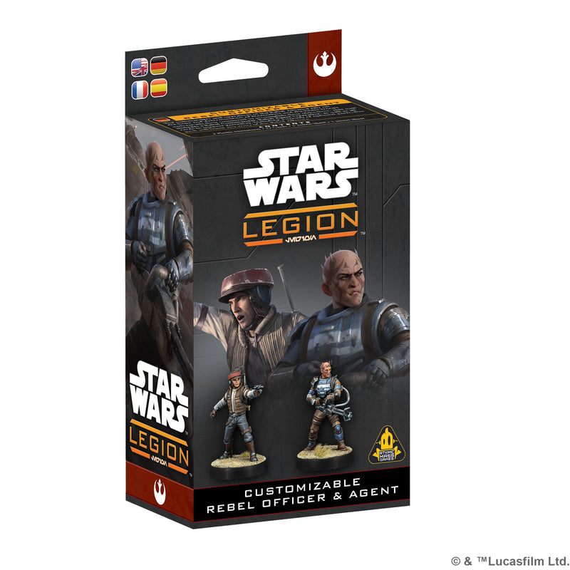 Load image into Gallery viewer, Star Wars: Legion - Customizable Rebel Officer &amp; Agent
