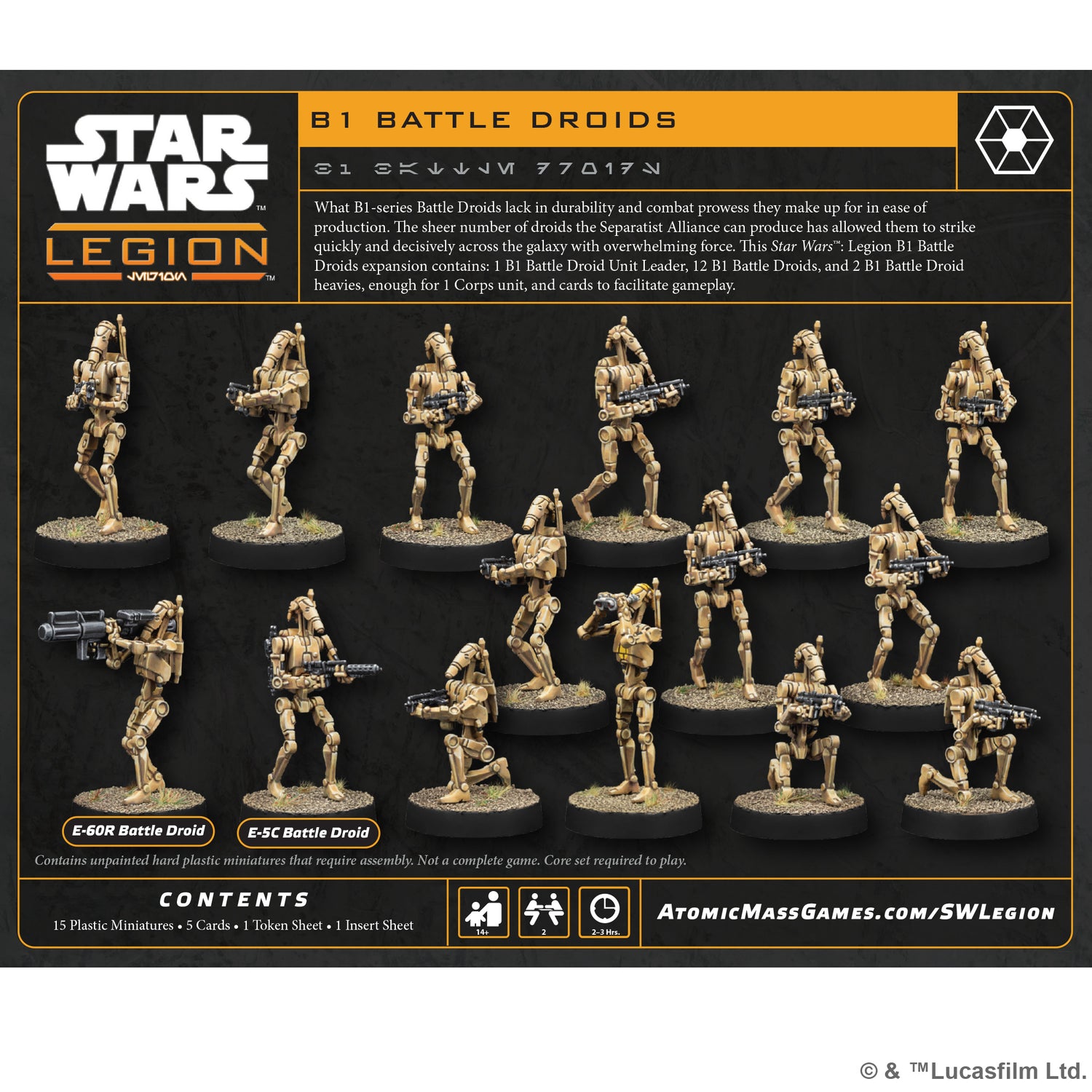 Star Wars: Legion - B1 Battle Droids – Asmodee USA