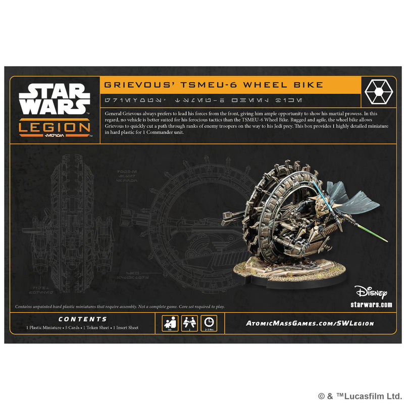 Load image into Gallery viewer, Star Wars: Legion - General Grievous&#39; TSMEU-6 Wheel Bike
