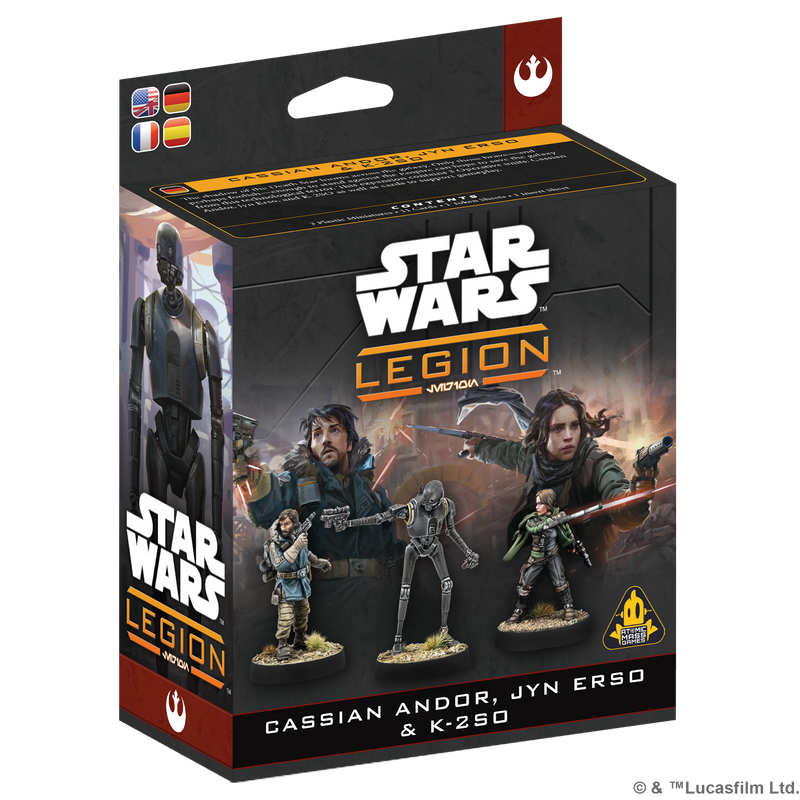 Load image into Gallery viewer, Star Wars: Legion – Cassian Andor, Jyn Erso &amp; K-2SO
