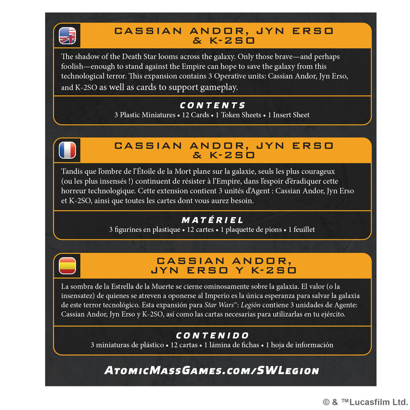 Load image into Gallery viewer, Star Wars: Legion – Cassian Andor, Jyn Erso &amp; K-2SO
