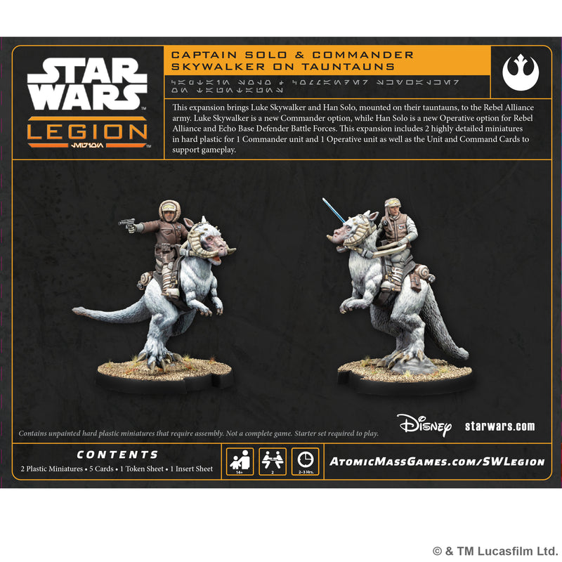 Load image into Gallery viewer, Star Wars: Legion – Captain Solo &amp; Commander Skywalker on Tauntuns
