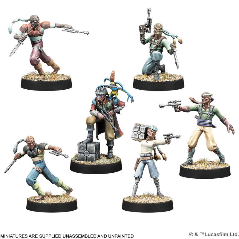 Load image into Gallery viewer, Star Wars: Legion – Hondo Ohnaka &amp; Weequay Pirates
