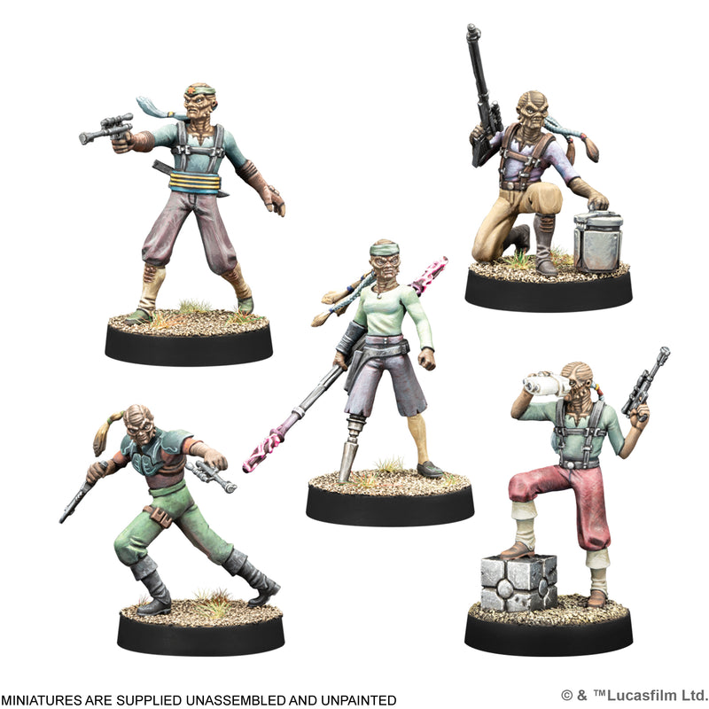Load image into Gallery viewer, Star Wars: Legion – Hondo Ohnaka &amp; Weequay Pirates
