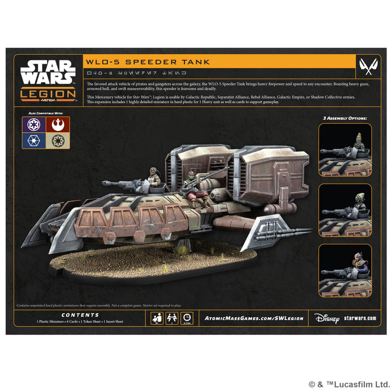 Load image into Gallery viewer, Star Wars Legion WLO-5 Speeder Tank model kit packaging with branding and product details.
