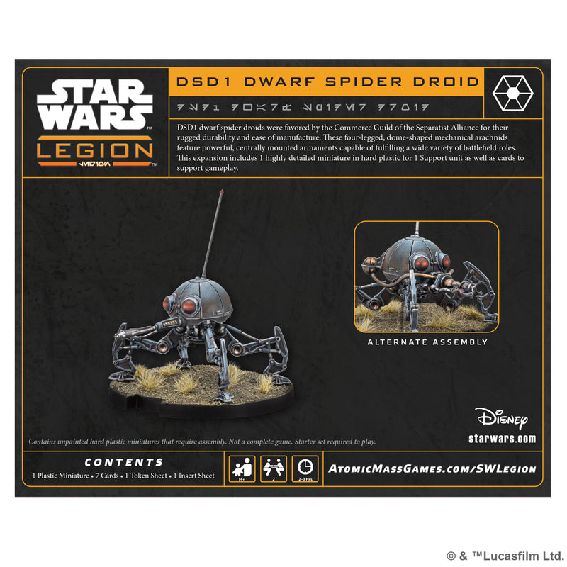 Star Wars: Legion – DSD1 Dwarf Spider Droid – Asmodee USA