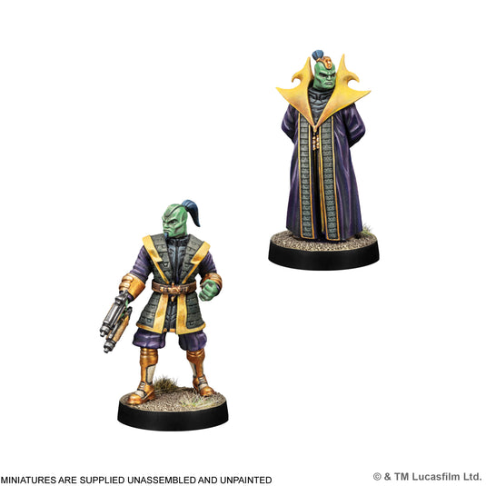 Star Wars: Legion – Black Sun Enforcers - Vigo and black sun enforcer miniatures displayed.