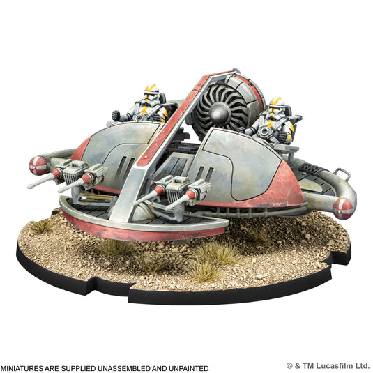 Star Wars: Legion – Infantry Support Platform - Miniature displayed with note that miniatures are supplied unassembled and unpainted. 