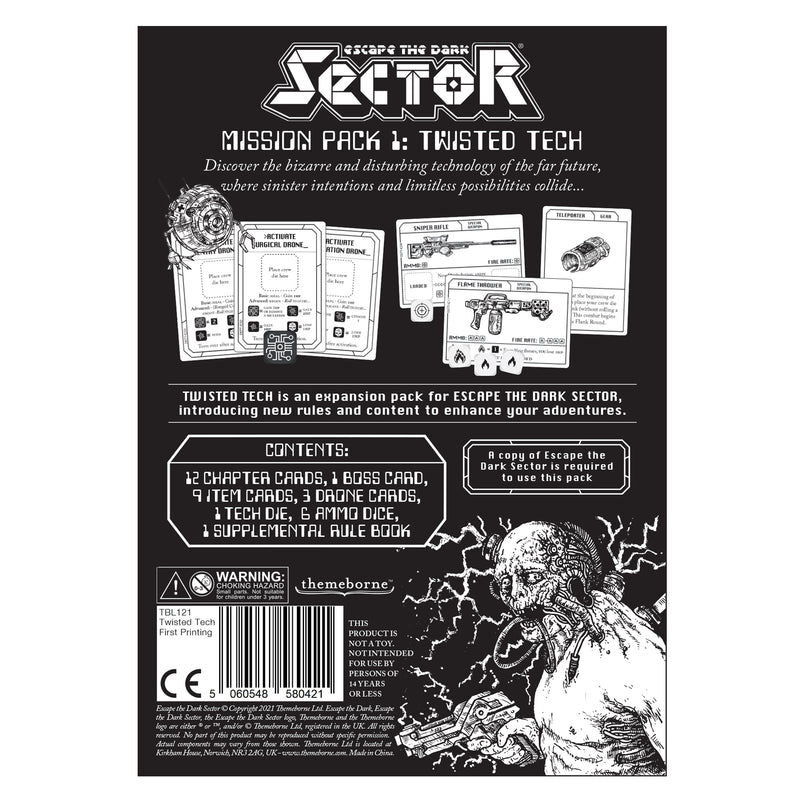 Themeborne , Escape The Dark Sector , Board Game , 1 - 4 Players , Ages 14+ , 45 Minutes Playing Time Themeborne , Escape The Dark Sector , Board Game , 1 - 4 Players , Ages 14+ , 45 Minutes Playing Time
