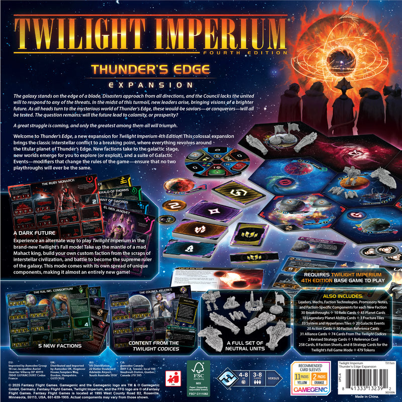 Load image into Gallery viewer, Twilight Imperium - Thunder&#39;s Edge
