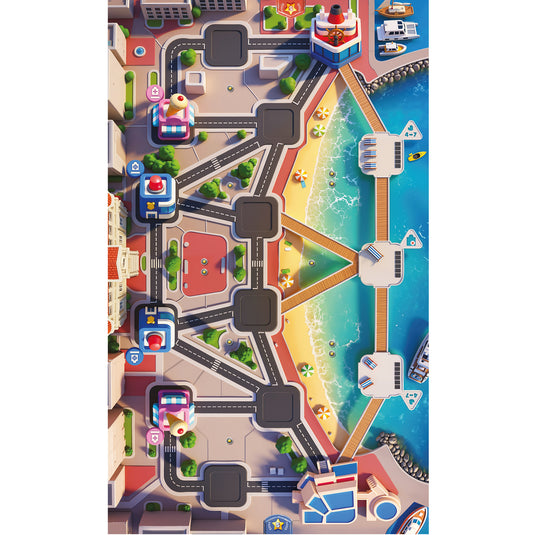 Toy Battle Le Croisette - Game mat with battle map displayed