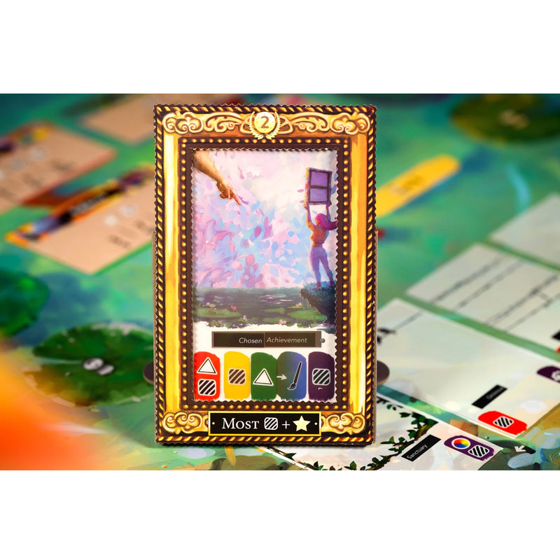 Load image into Gallery viewer, Canvas 2nd Edition Board Game - View of frame with scoring options listed. 
