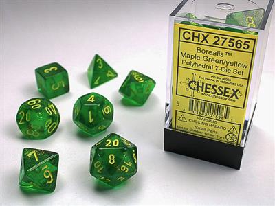 Borealis® Polyhedral Maple Green/yellow 7-Die Set