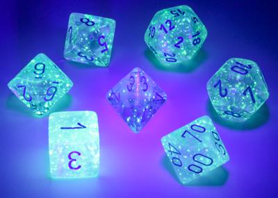 Load image into Gallery viewer, Borealis® Polyhedral Icicle™/light blue Luminary™ 7-Die Set
