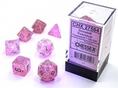 Borealis® Polyhedral Pink/silver Luminary™ 7-Die Set