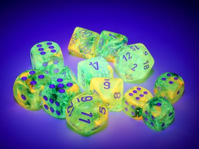 Nebula® 12mm d6 Spring/white Luminary™ Dice Block™ (36 dice)