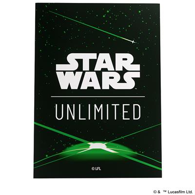 Load image into Gallery viewer, Star Wars: Unlimited Premium Art Sleeve Card Back Green

