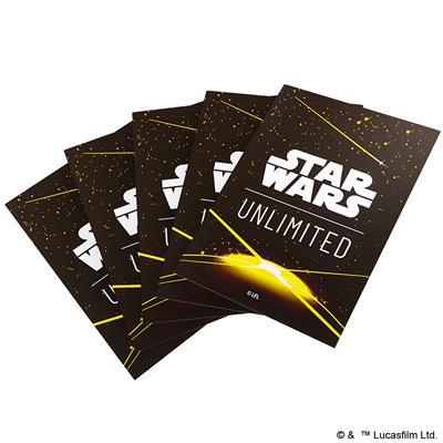 Load image into Gallery viewer, Star Wars: Unlimited Premium Art Sleeve Card Back Yellow
