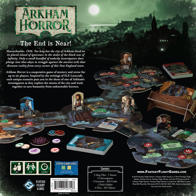 Arkham Horror Board Game (3rd Edition) Cooperative Mystery Game Asmodee USA Arkham Horror Board Game (3rd Edition) Cooperative Mystery Game Asmodee USA