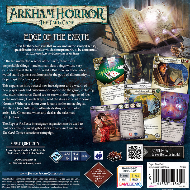 Load image into Gallery viewer, Arkham Horror: The Card Game - Edge of the Earth Investigator Expansion
