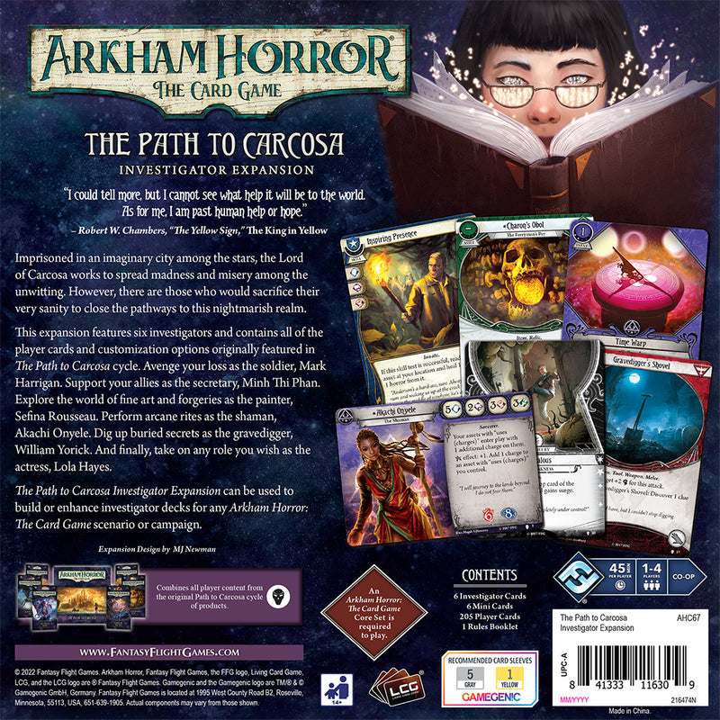 Load image into Gallery viewer, Arkham Horror: The Card Game - The Path to Carcosa Investigator Expansion
