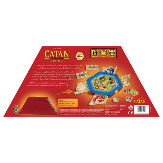Catan Components CATAN Traveler Compact Edition Strategy Board Game for Kids and Adults ...