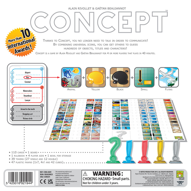 Concept Party Game - Family-Friendly Guessing and Charades Board Game ...