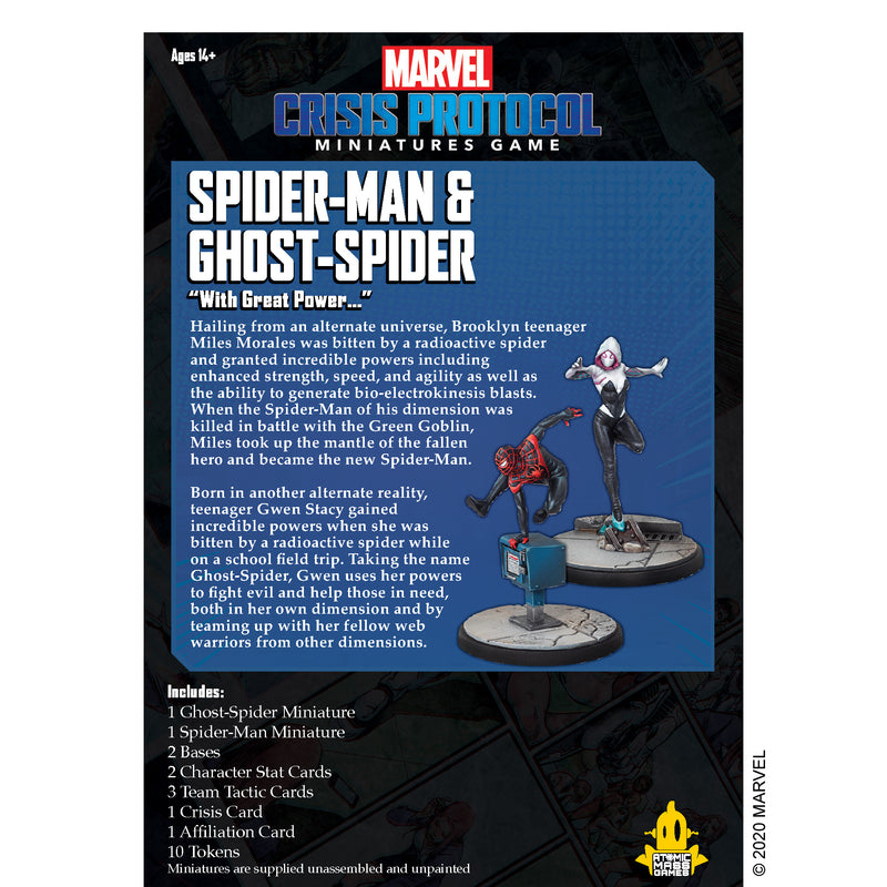 Load image into Gallery viewer, Marvel: Crisis Protocol - Spider-Man &amp; Ghost-Spider
