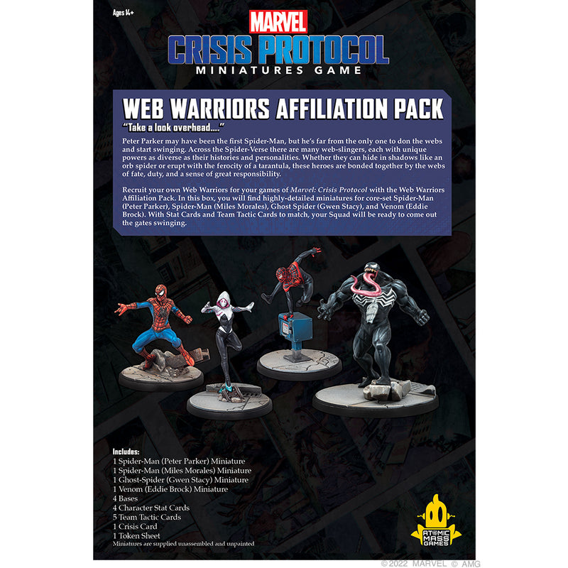 Load image into Gallery viewer, Marvel: Crisis Protocol - Web Warriors Affiliation Pack
