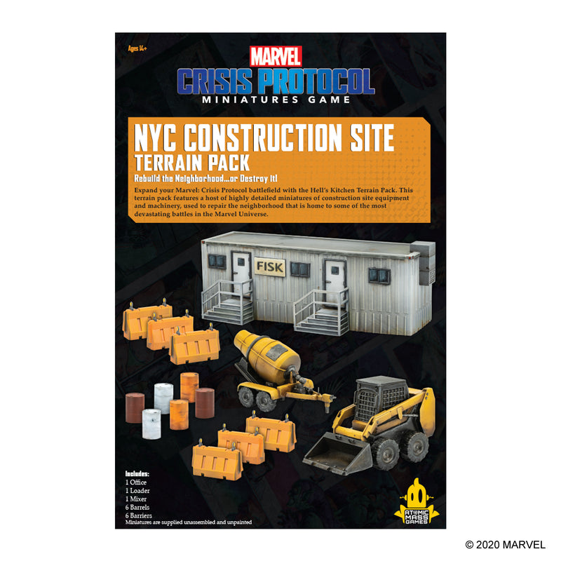 Load image into Gallery viewer, Marvel: Crisis Protocol - NYC Construction Site Terrain Pack
