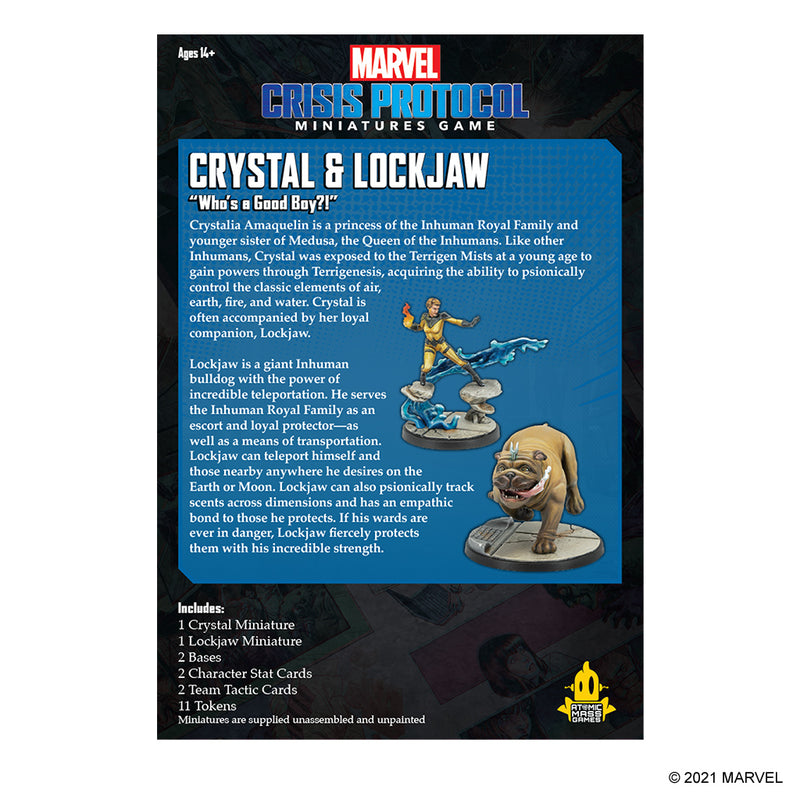 Load image into Gallery viewer, Marvel: Crisis Protocol - Crystal &amp; Lockjaw
