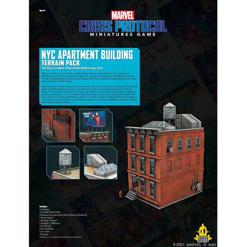 Load image into Gallery viewer, Marvel: Crisis Protocol - NYC Apartment Building Terrain Pack
